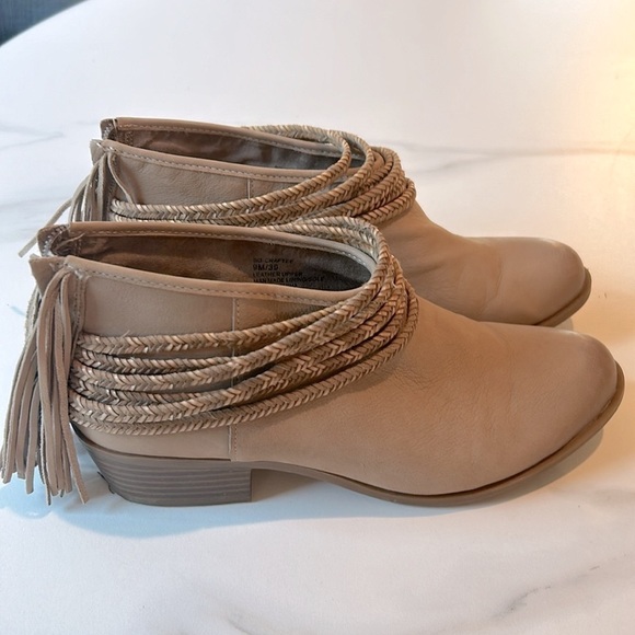 BCBGeneration Shoes - Western Fringe Bohemian Braid BCBGeneration Boot Craftee Bootie